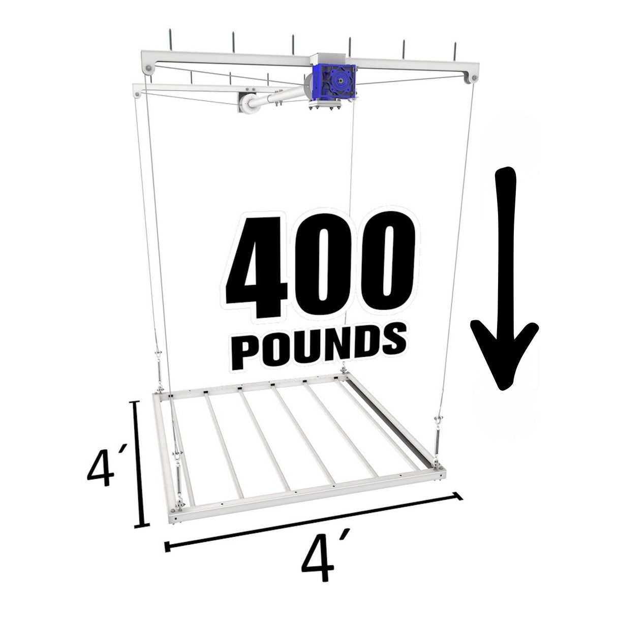 E-Z Garage Storage 4’X4′ E-Z Lift™