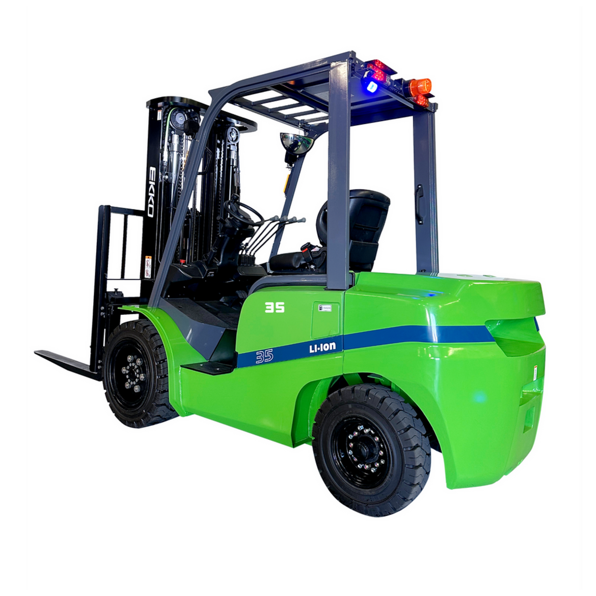 EKKO EK35GT-Li 7,000 lbs 185" Lift Height 4-Wheel Lithium Forklift