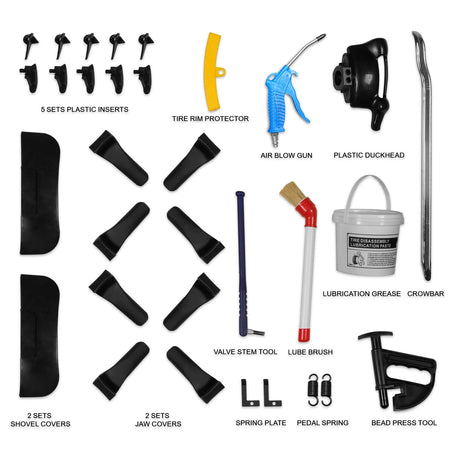 MechMaxx 24" Rim Swing Arm Tire Changer with Bead Blaster, 1.5HP Motor