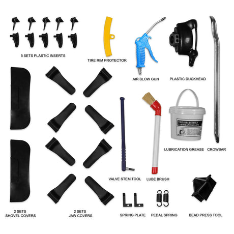 MechMaxx 24" Swing Arm Tire Changer, Double Assist Arms & Bead Blaster
