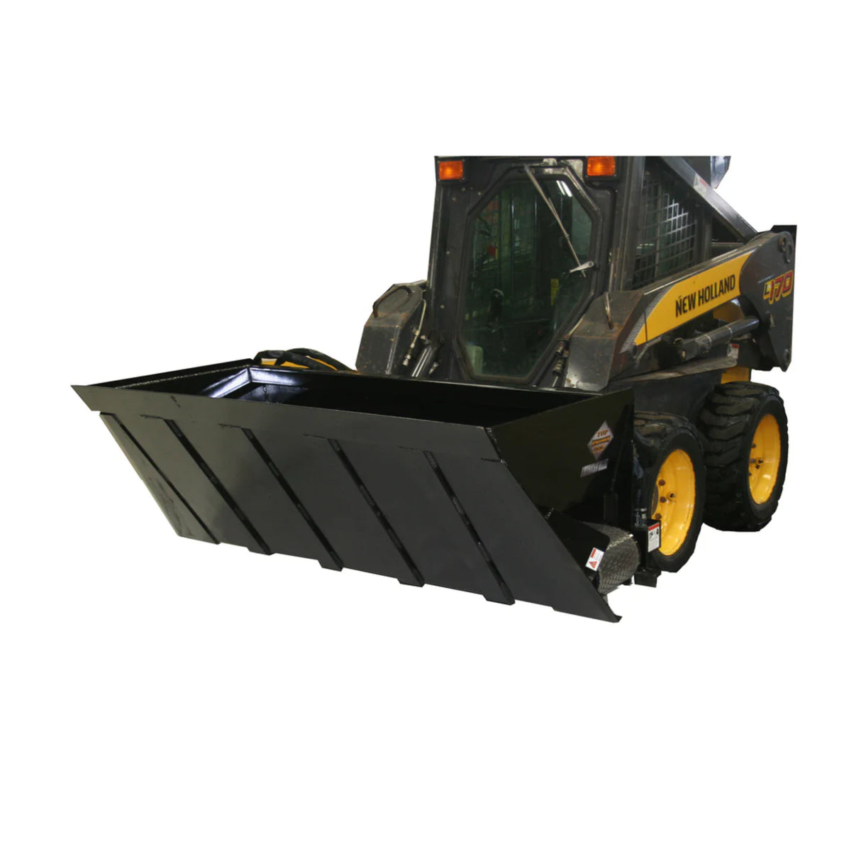 Top Dog Attachments Dual Side Flow Bucket – Heavy Material Skid Steer Attachment