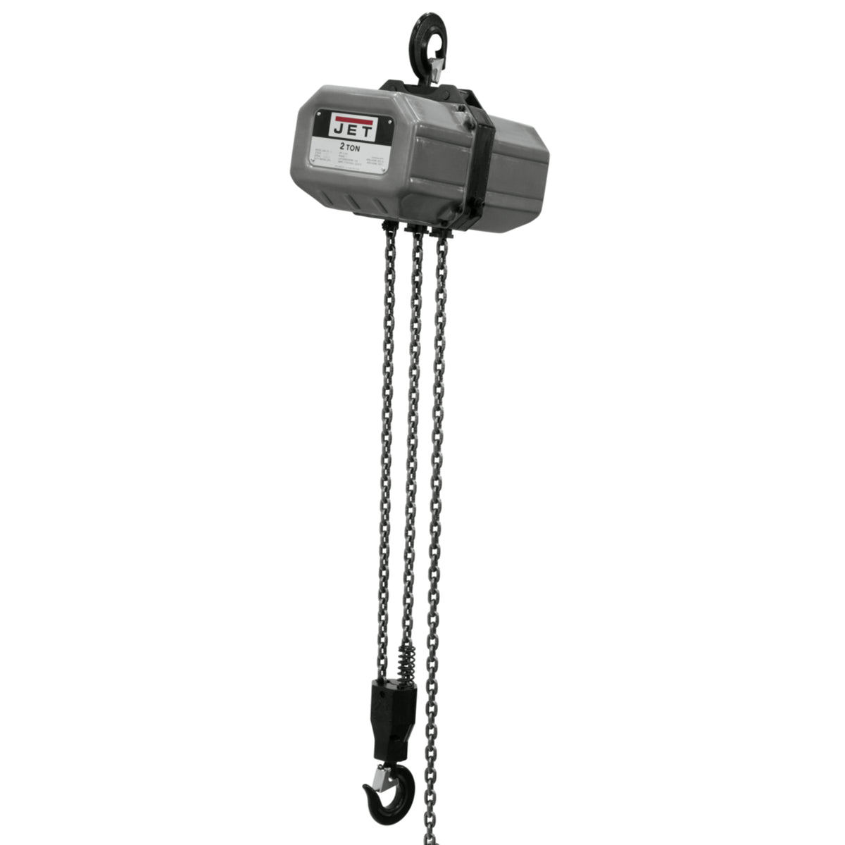 JET 2SS-1C-20 2-Ton Electric Chain Hoist, 1-Phase, 20' Lift