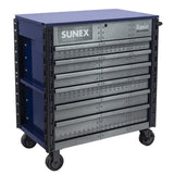SUNEX Rosie the Riveter 39" 6-Drawer Premium Service Cart, 600 lb Capacity