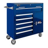 Homak H2Pro 41" Roller Cabinet — 6 Drawer, Black