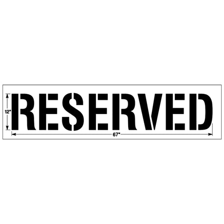 Newstripe RESERVED Stencil