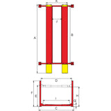 AMGO PRO-40E 40,000 lb 4-Post Lift Super Duty Extended Model