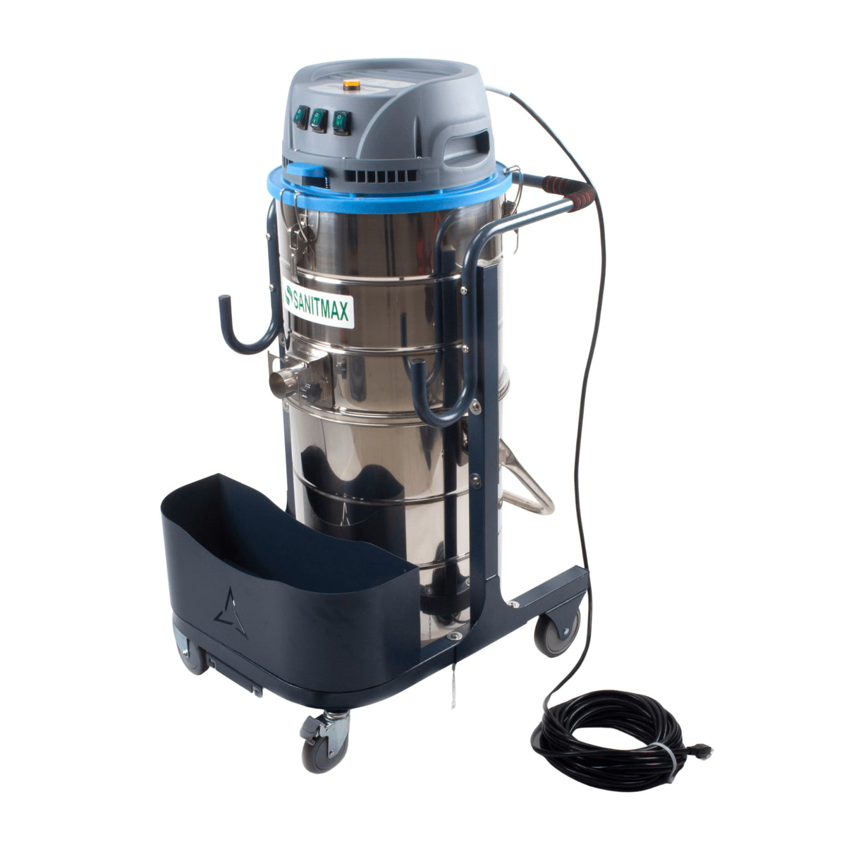 Sanitmax SM100 Heavy Duty Industrial Vacuum Cleaner, 26.4 Gal, 3 Motor HEPA, 212 CFM