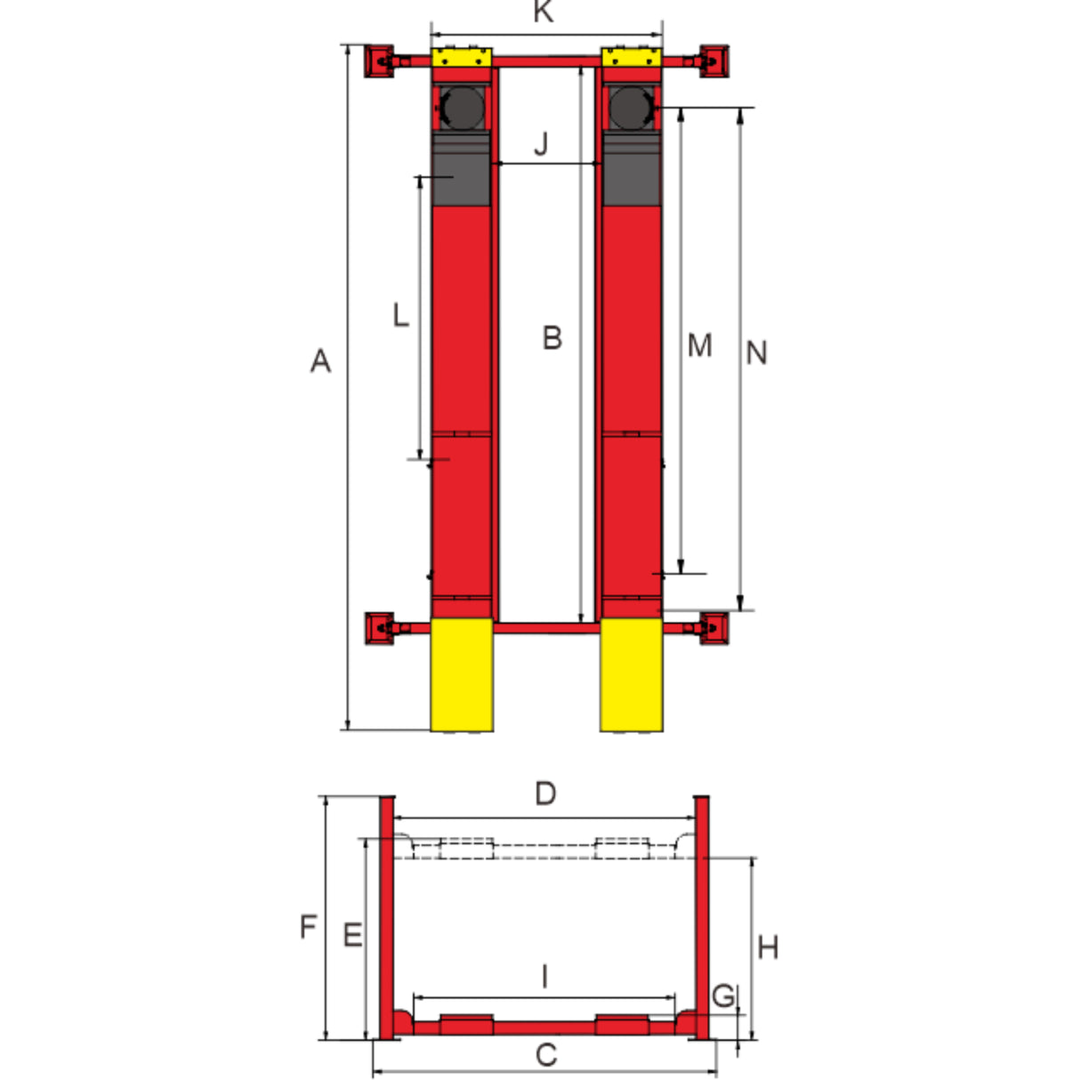 AMGO PRO-14A 14,000-lb Alignment Service Lift