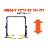 Daytona BR10-2OH-33-EXT Height Extension Kit — Column Extension for Daytona BR10-2OH-33 ALI Certified 2-Post Lift