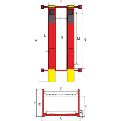 AMGO PRO-18A 18,000 lb 4-Post Alignment Lift Heavy-Duty Model