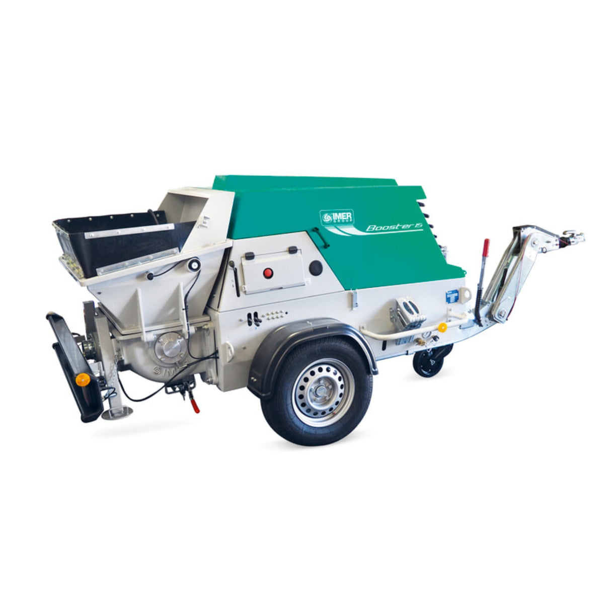 IMER Booster 20 Towable Hydraulic S Valve Concrete Pump