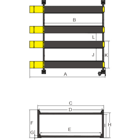 AMGO 409-DP 9,000 lb 4-Post Double Parking Lift Stack 2 Cars