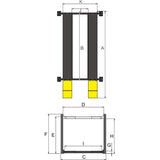 AMGO 408-P 8,000 lb 4-Post Parking Lift Deluxe Storage Model