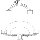 AMGO 20806 Wheel Support Adapter Set for 2-Post Lifts Set of 4
