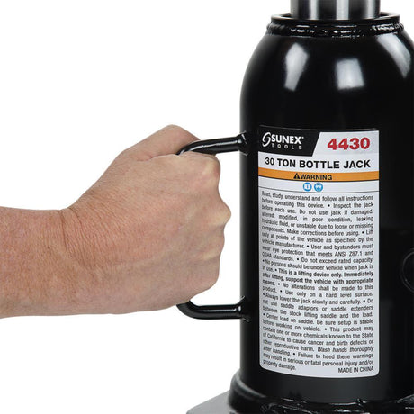 SUNEX 30-Ton Hydraulic Bottle Jack