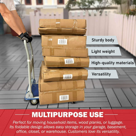 Sunmax PH150/PH300 Platform Hand Truck, 330-660 lbs Capacity
