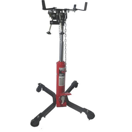 AFF 1,100-lb Manual Hydraulic Telescoping Transmission Jack with Adjustable Saddle