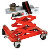 AFF 450-lb Light-Duty Transmission Jack with Adjustable Saddle & Safety Strap