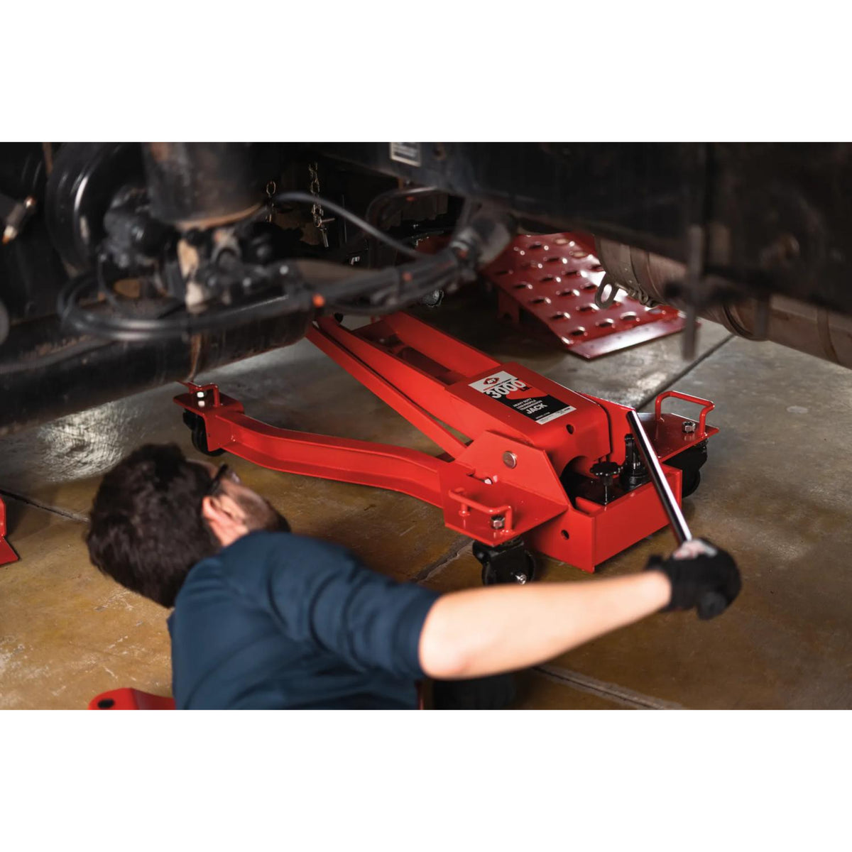 AFF 3,000-lb Low Profile Transmission Jack with Wishbone Design