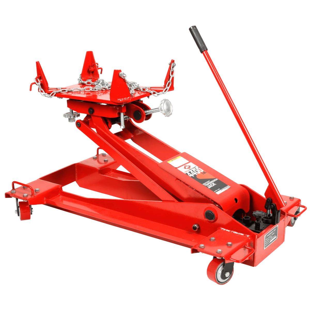AFF 4,400-lb Heavy-Duty Transmission Jack with 360° Rotating Handle