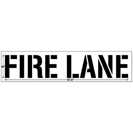 Newstripe FIRE LANE Stencil