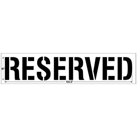 Newstripe RESERVED Stencil
