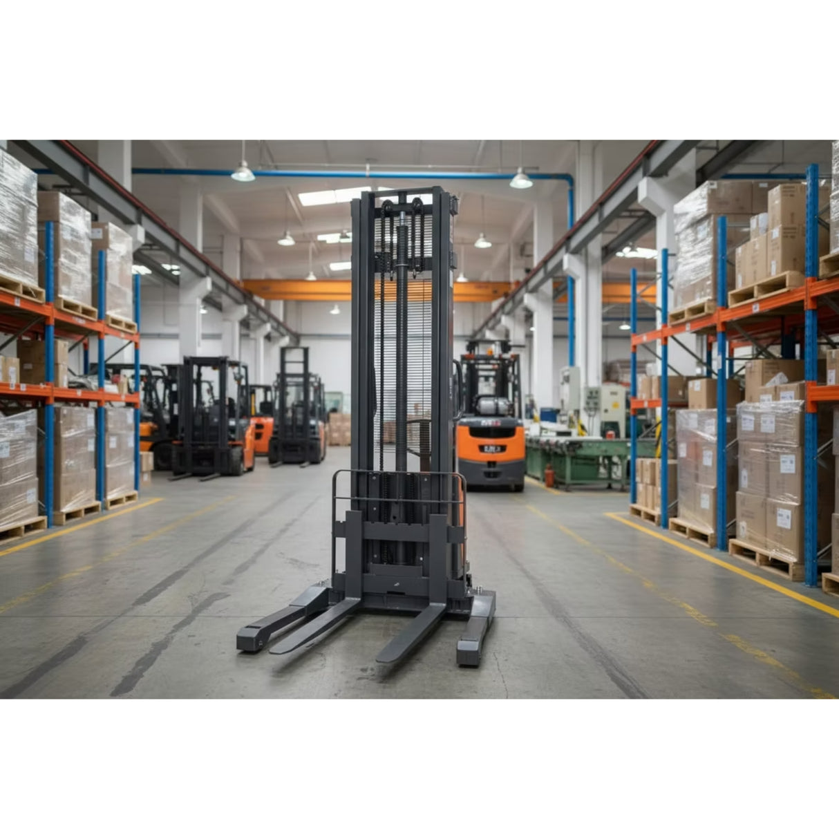 GNT G33EA Semi-Electric Straddle Stacker