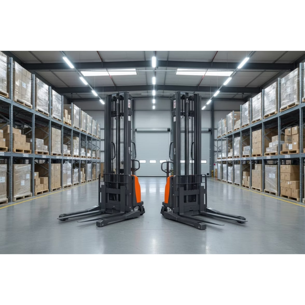 GNT G33EA Semi-Electric Straddle Stacker