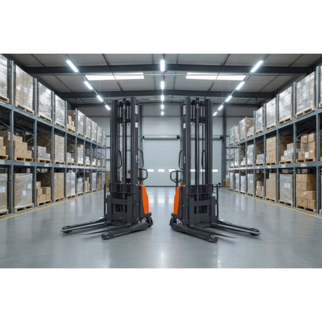 GNT G33EA Semi-Electric Straddle Stacker