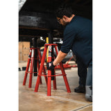 AFF 10-Ton Pin-Style Truck Jack Stand Set, Pair with Tethered Adjustment Pin