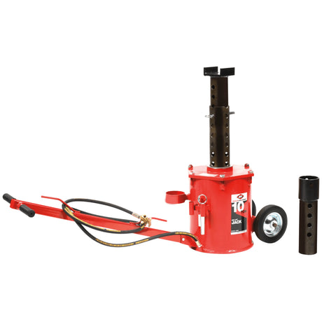 AFF 10-Ton Air Lift Jack, 200 PSI with Extension Tubes and Removable T-Handle