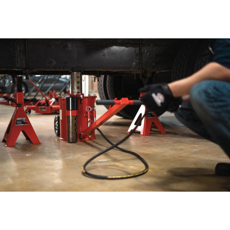 AFF 10-Ton Air Lift Jack, 200 PSI with Extension Tubes and Removable T-Handle