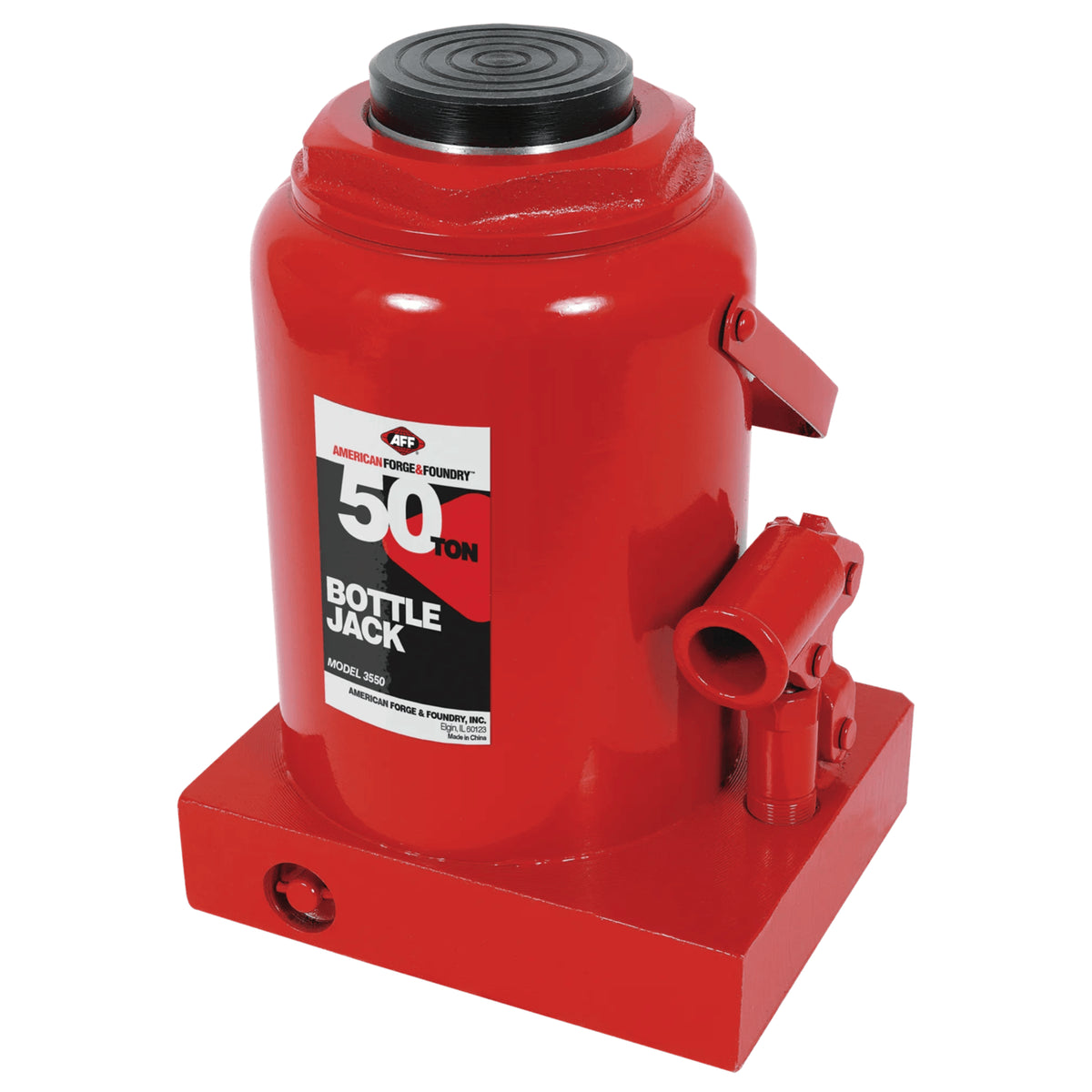 AFF 50-Ton Heavy-Duty Manual Bottle Jack with Drop-Forged Alloy Steel Body