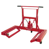 AFF 1,500-lb Heavy-Duty Hydraulic Wheel Dolly with Adjustable Lift Arms