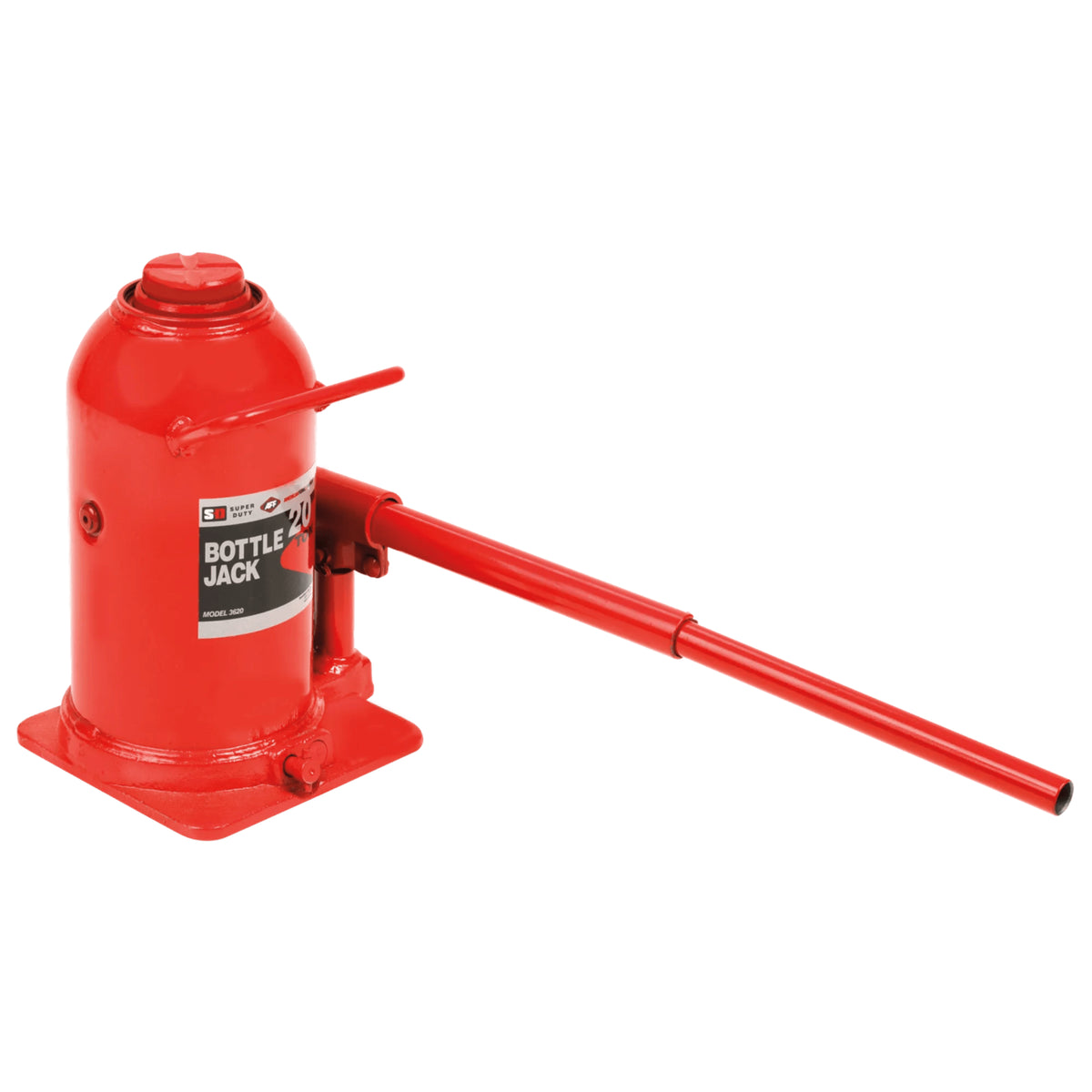 AFF 20-Ton Super-Duty Manual Bottle Jack with Welded Cylinder & Forged Base