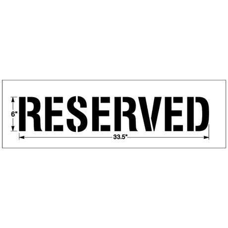 Newstripe RESERVED Stencil