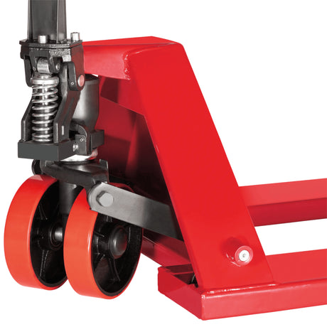 AFF 5,500-lb Heavy-Duty Pallet Jack with 27" x 48" Forks and 180° Steering