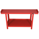 AFF 61" x 25" Heavy-Gauge Steel Workbench with Storage Shelf, 1,300-lb Capacity