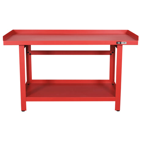 AFF 61" x 25" Heavy-Gauge Steel Workbench with Storage Shelf, 1,300-lb Capacity