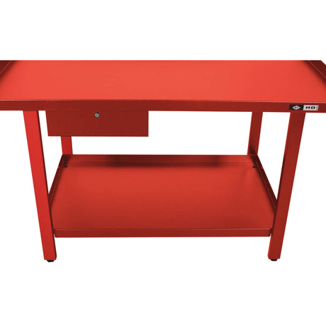AFF 61" x 31" Heavy-Gauge Steel Workbench with Drawer & Shelf, 1,300-lb Capacity