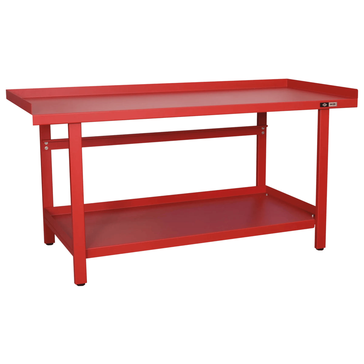 AFF 72" x 31" Heavy-Gauge Steel Workbench with Storage Shelf, 1,300-lb Capacity