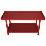 AFF 72" x 31" Heavy-Gauge Steel Workbench with Storage Shelf, 1,300-lb Capacity