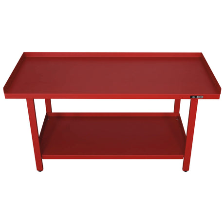 AFF 72" x 31" Heavy-Gauge Steel Workbench with Storage Shelf, 1,300-lb Capacity
