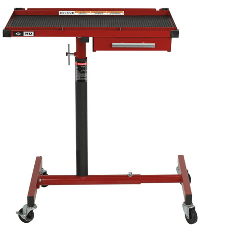 AFF Under-Hood Mobile Work Table, 220 lb Capacity with Adjustable Tray