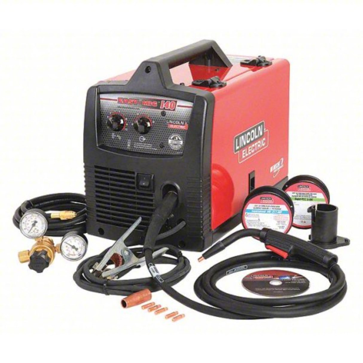 Lincoln Electric Easy-MIG 140 MIG/Flux-Cored Wire Feed Welder, 120V, 30-140A — K2697-1