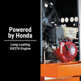 Brave Pro 9 Cu Ft Concrete Mixer Honda GX270 Gas Steel Drum