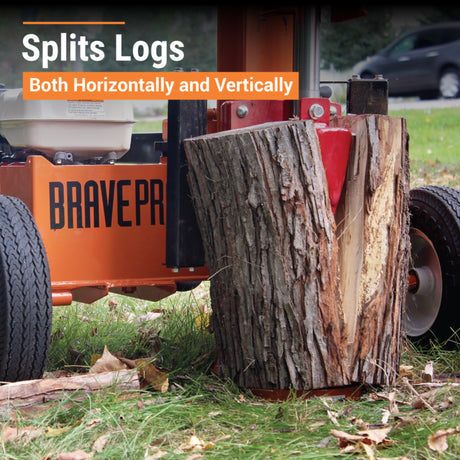 Brave 37-Ton Tow-Behind Log Splitter Honda GX270 Gas