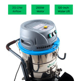 Sanitmax SM100 Heavy Duty Industrial Vacuum Cleaner, 26.4 Gal, 3 Motor HEPA, 212 CFM