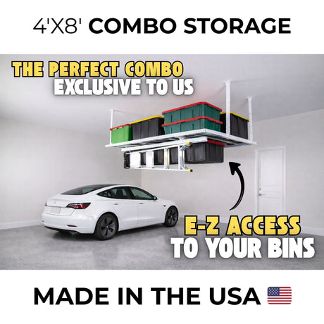 E-Z Garage Storage 4'X8' Heavy-Duty Pro Combo