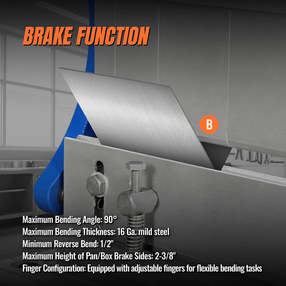 MechMaxx 40" 3-in-1 Brake, Shear & Slip Roll, 20 Gauge Mild Steel